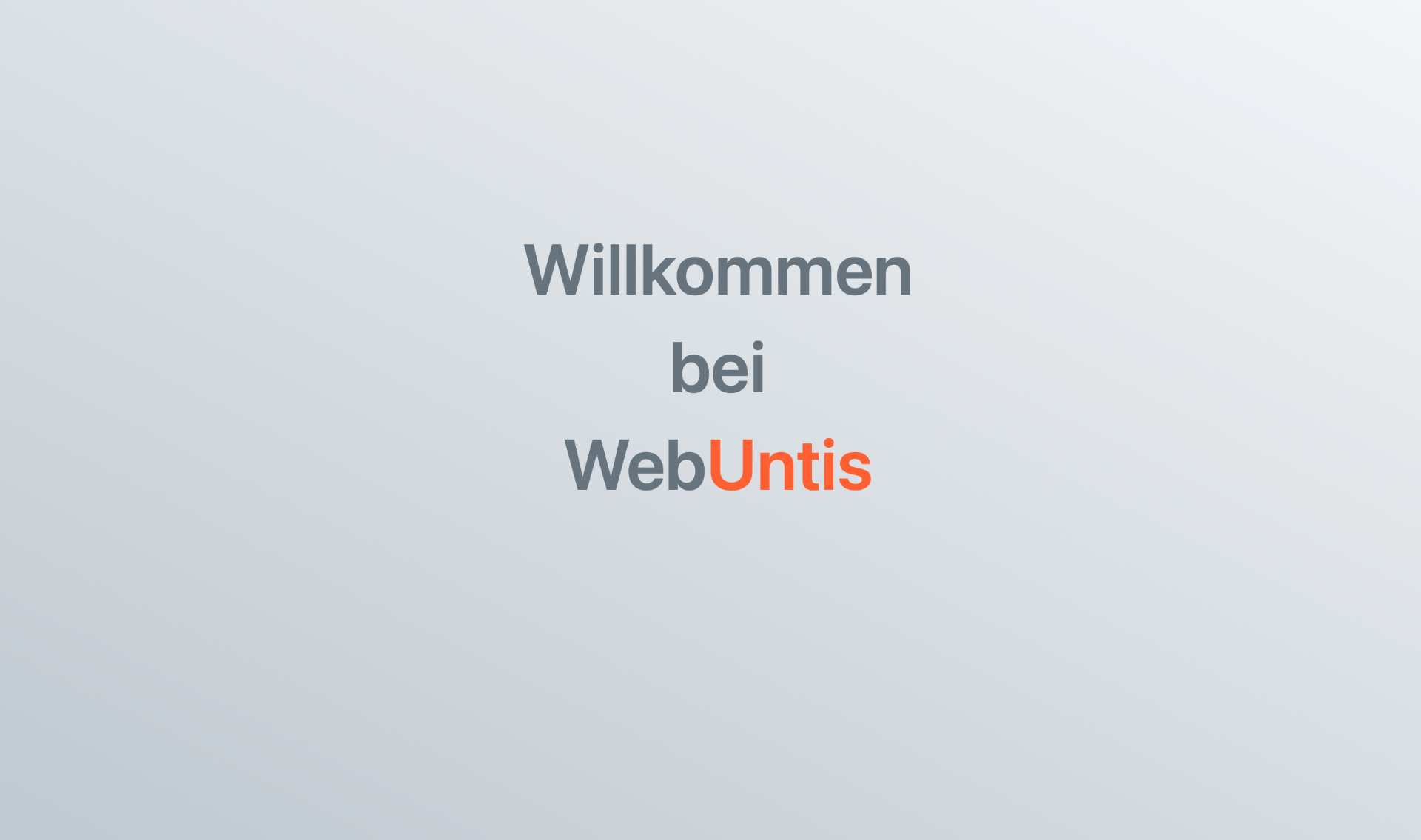 Willkommen bei WebUntis